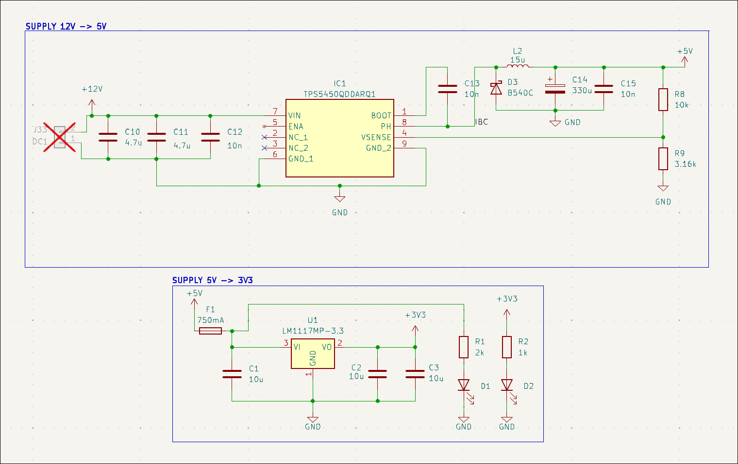 DCDC power supply stage